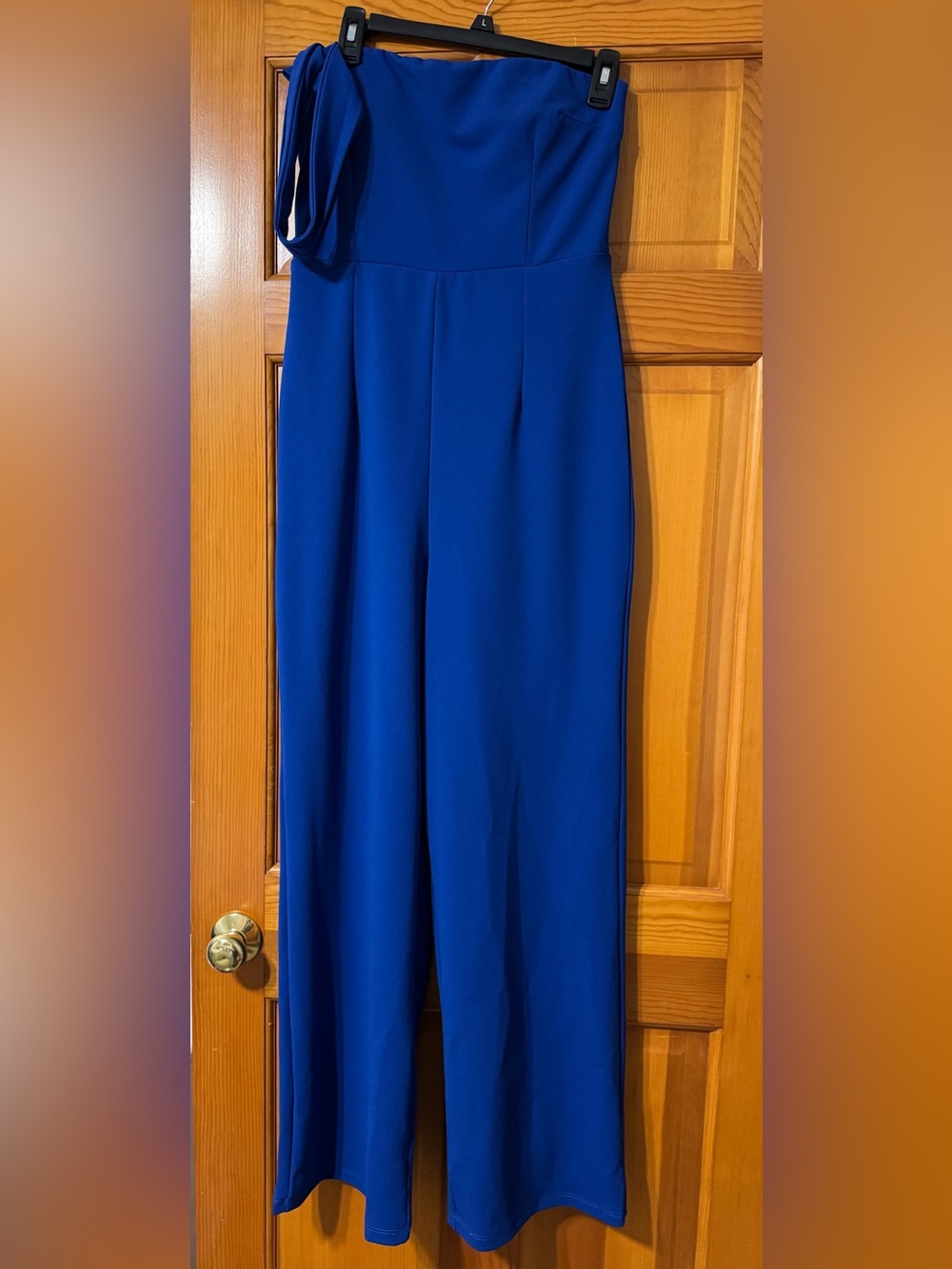 Lulu's Single Strap Jumpsuit in Royal Blue Size Medium